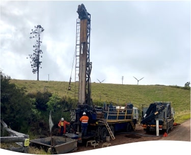 A Class 3 driller provides supervision on a drilling site in Cairns QLD